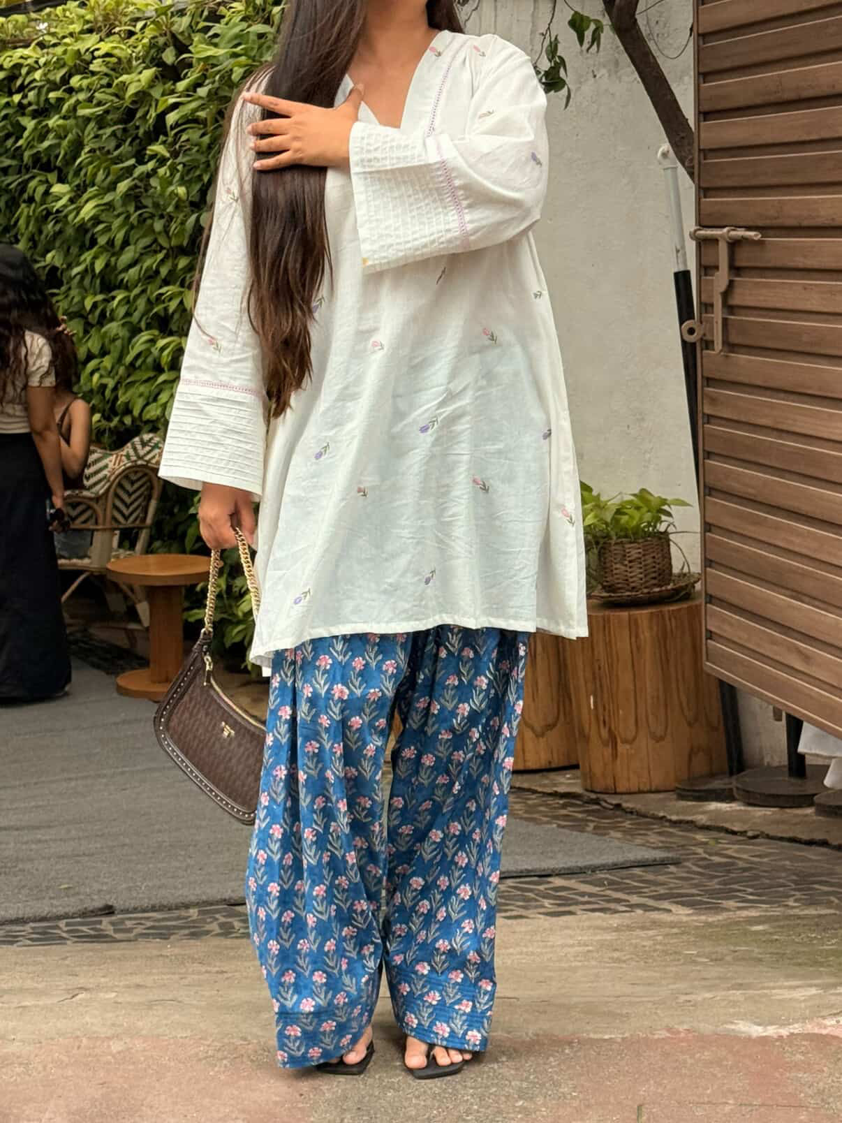 Radhika embroidered Farsi salwar set