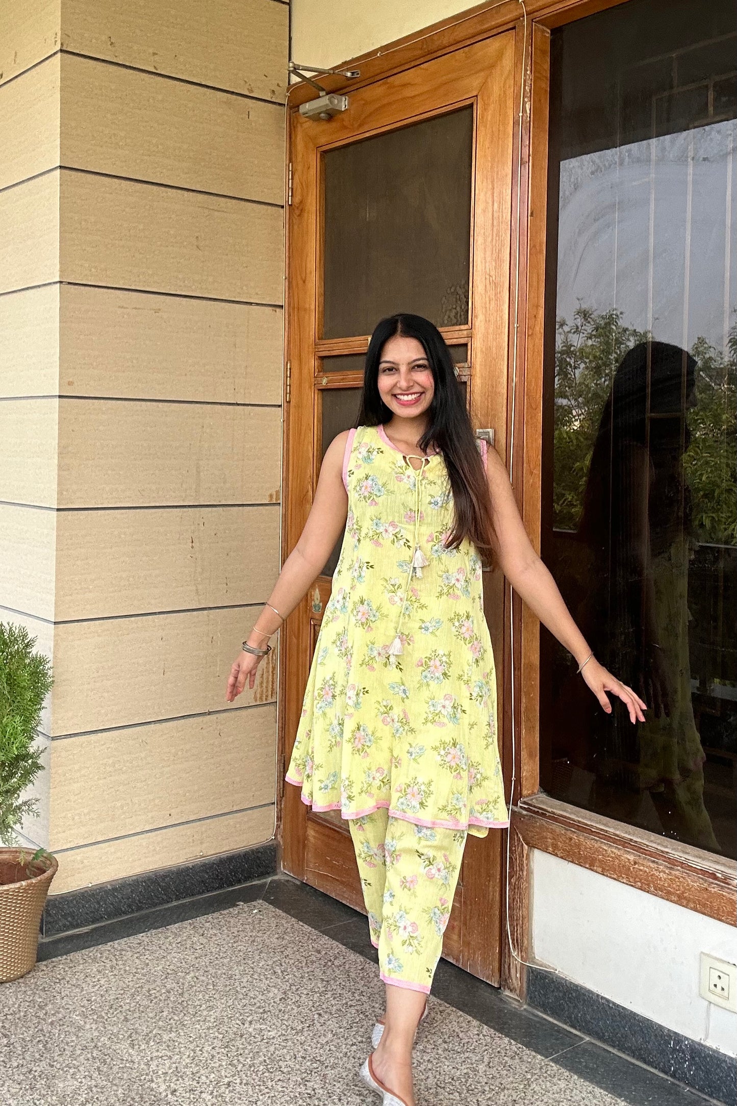 Yellow Floral Crush Coords