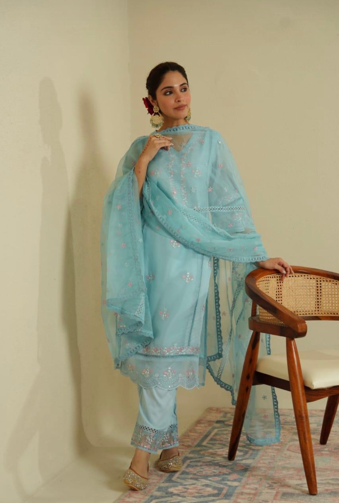 Blue Embroidery set