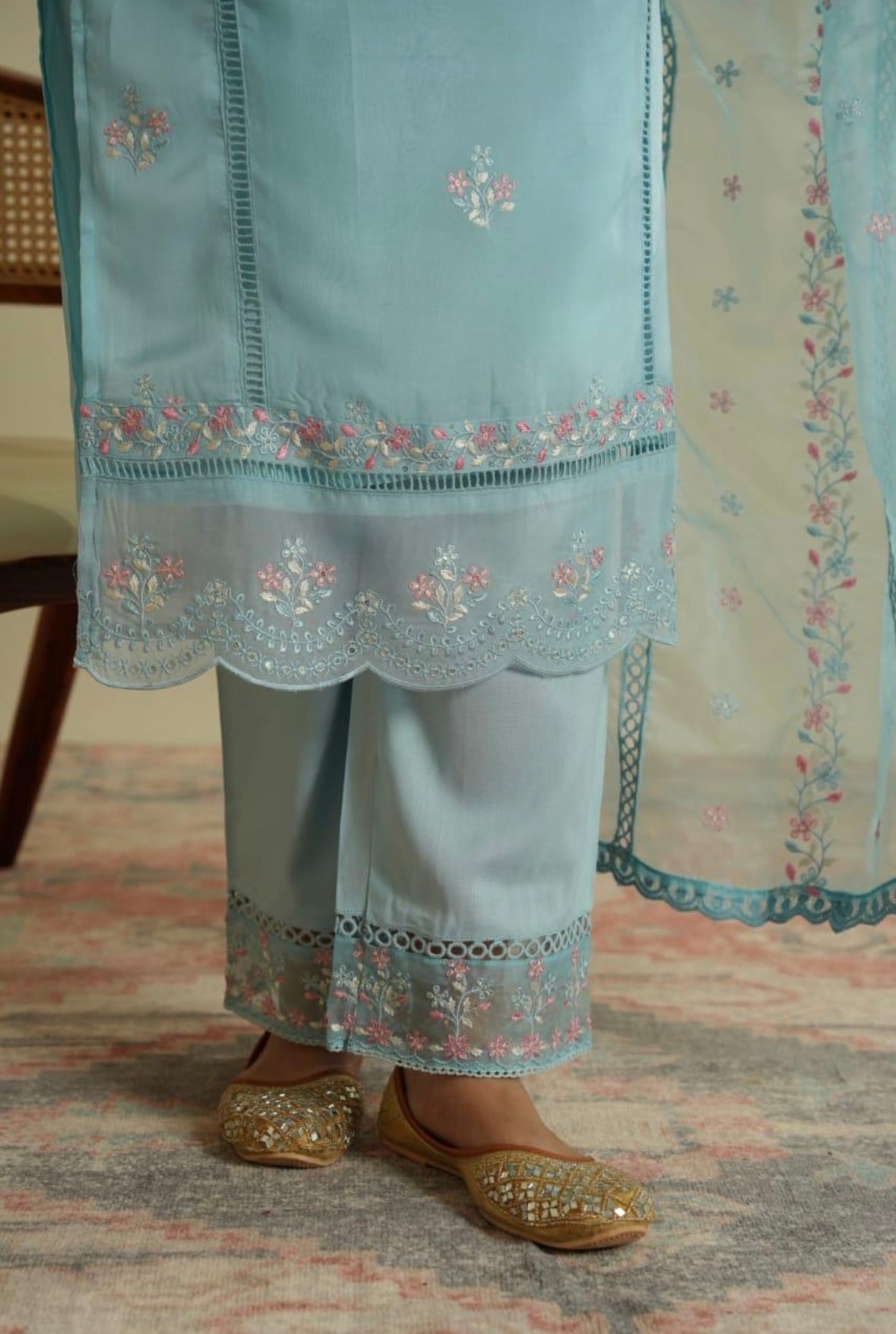 Blue Embroidery set