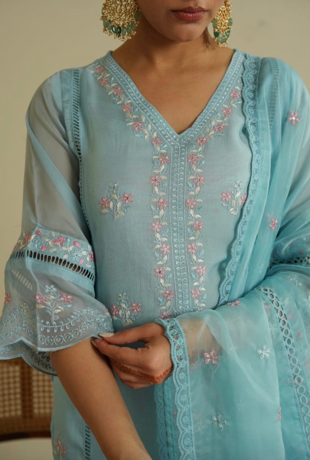 Blue Embroidery set