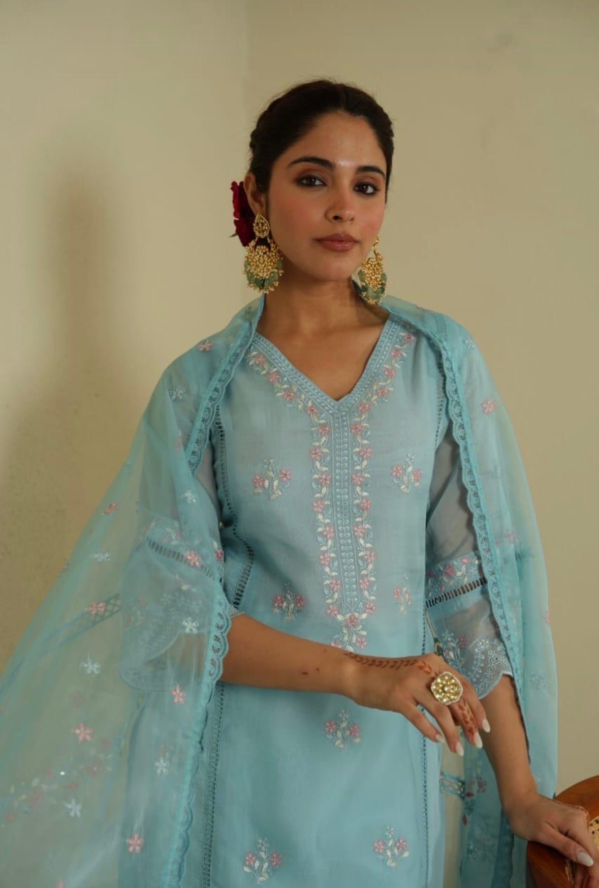 Blue Embroidery set