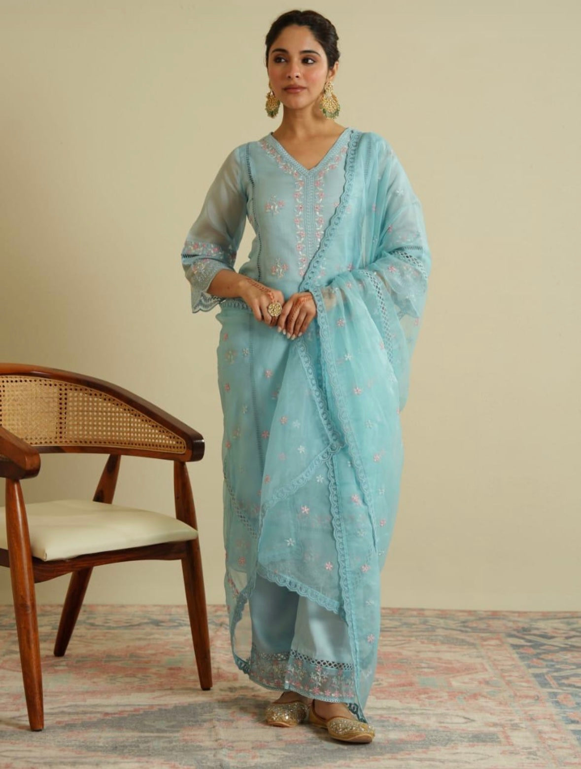 Blue Embroidery set