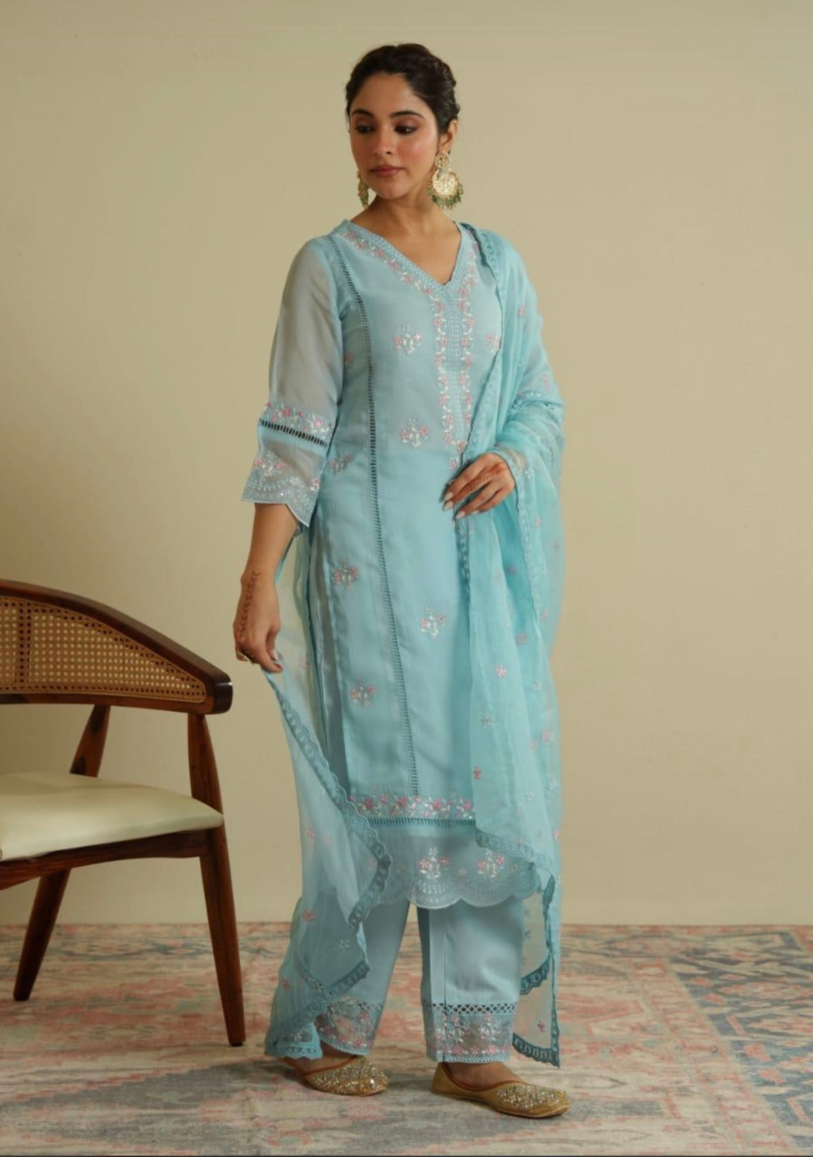 Blue Embroidery set