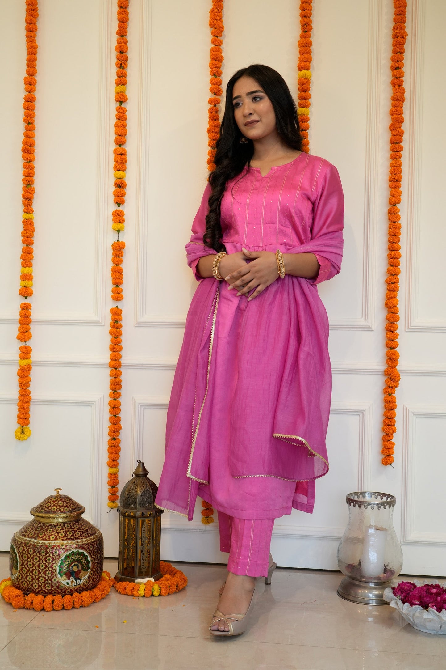 Pink Sitara Kurta Set