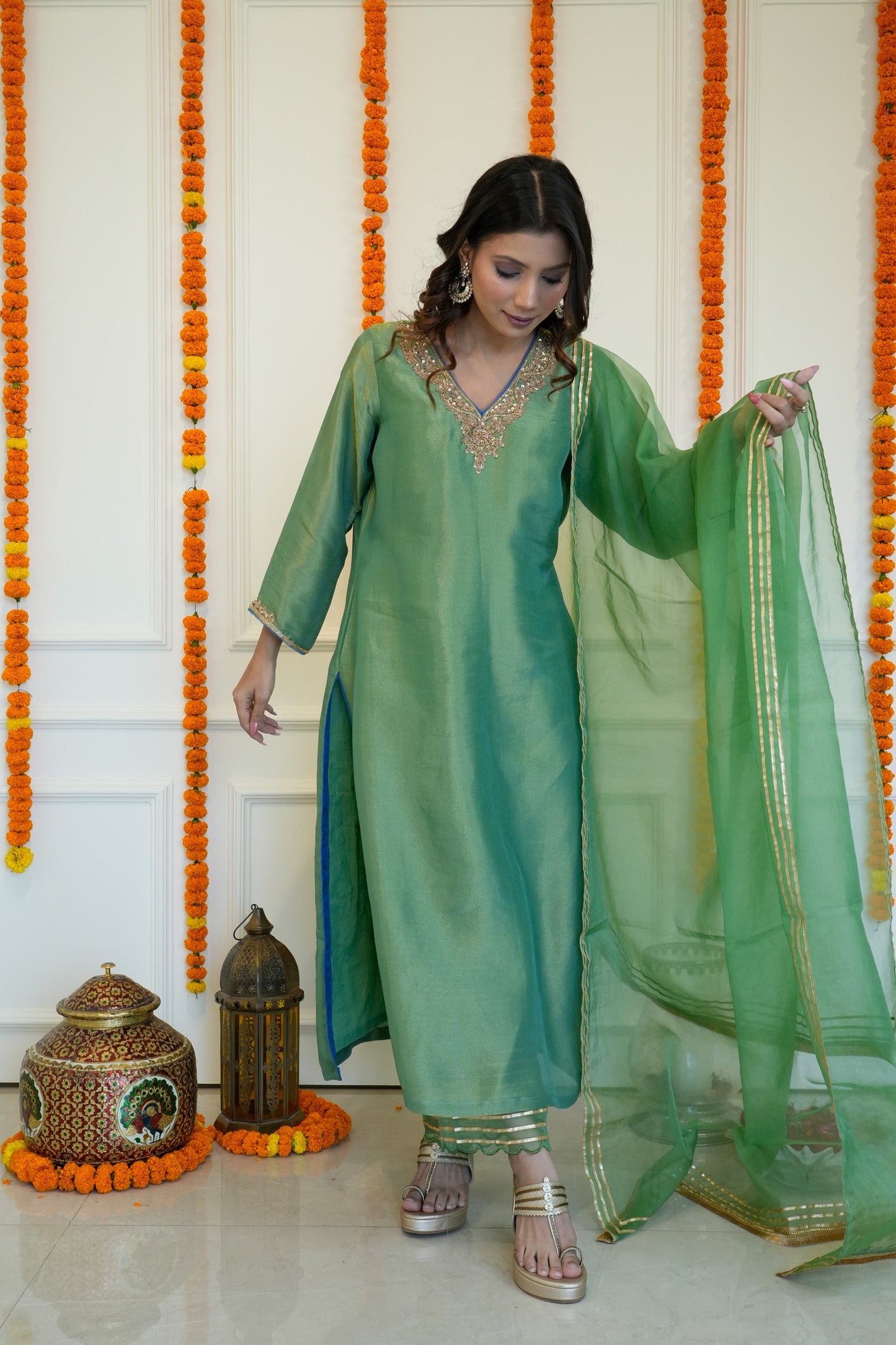 Green Tissue Suit