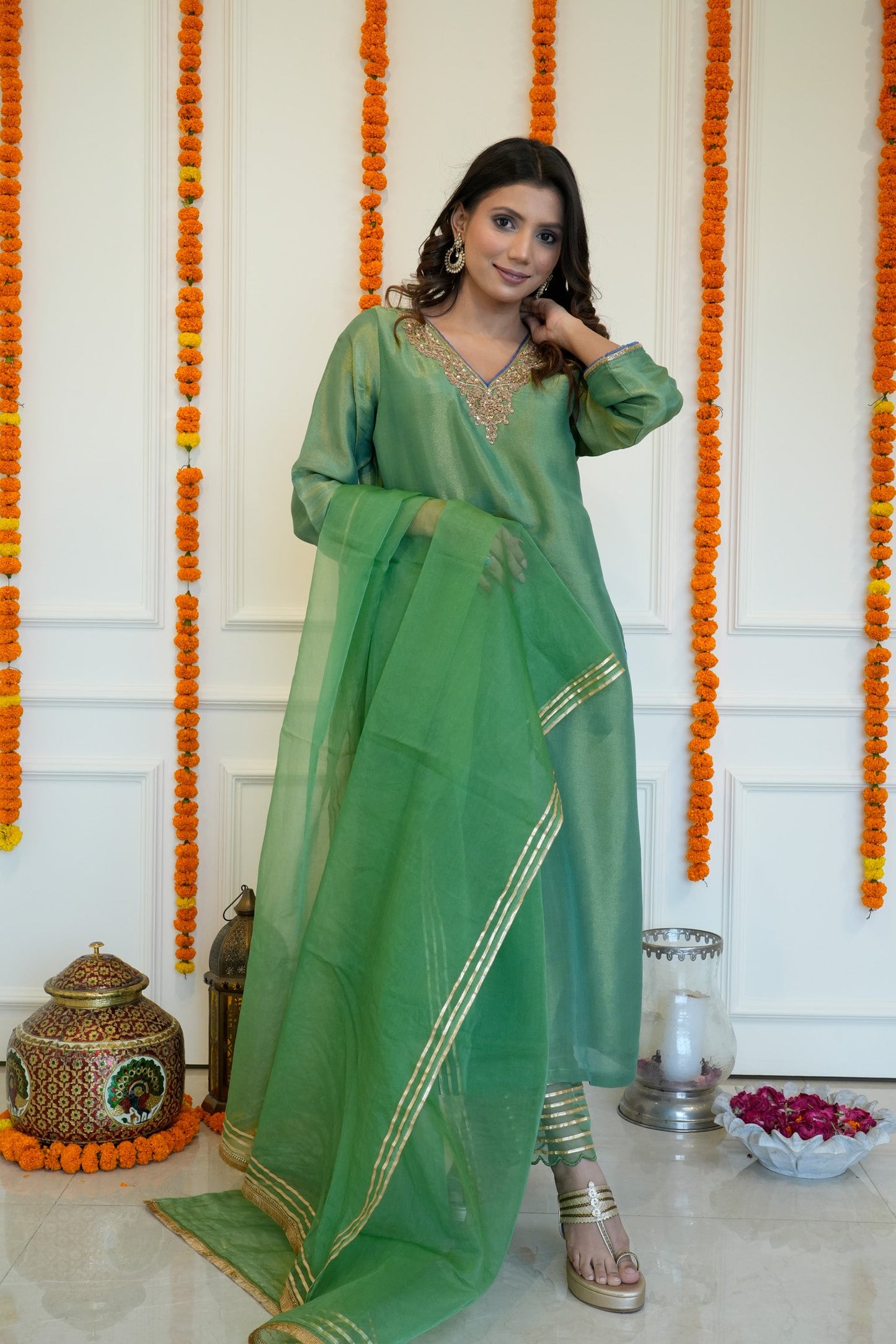 Green Tissue Suit