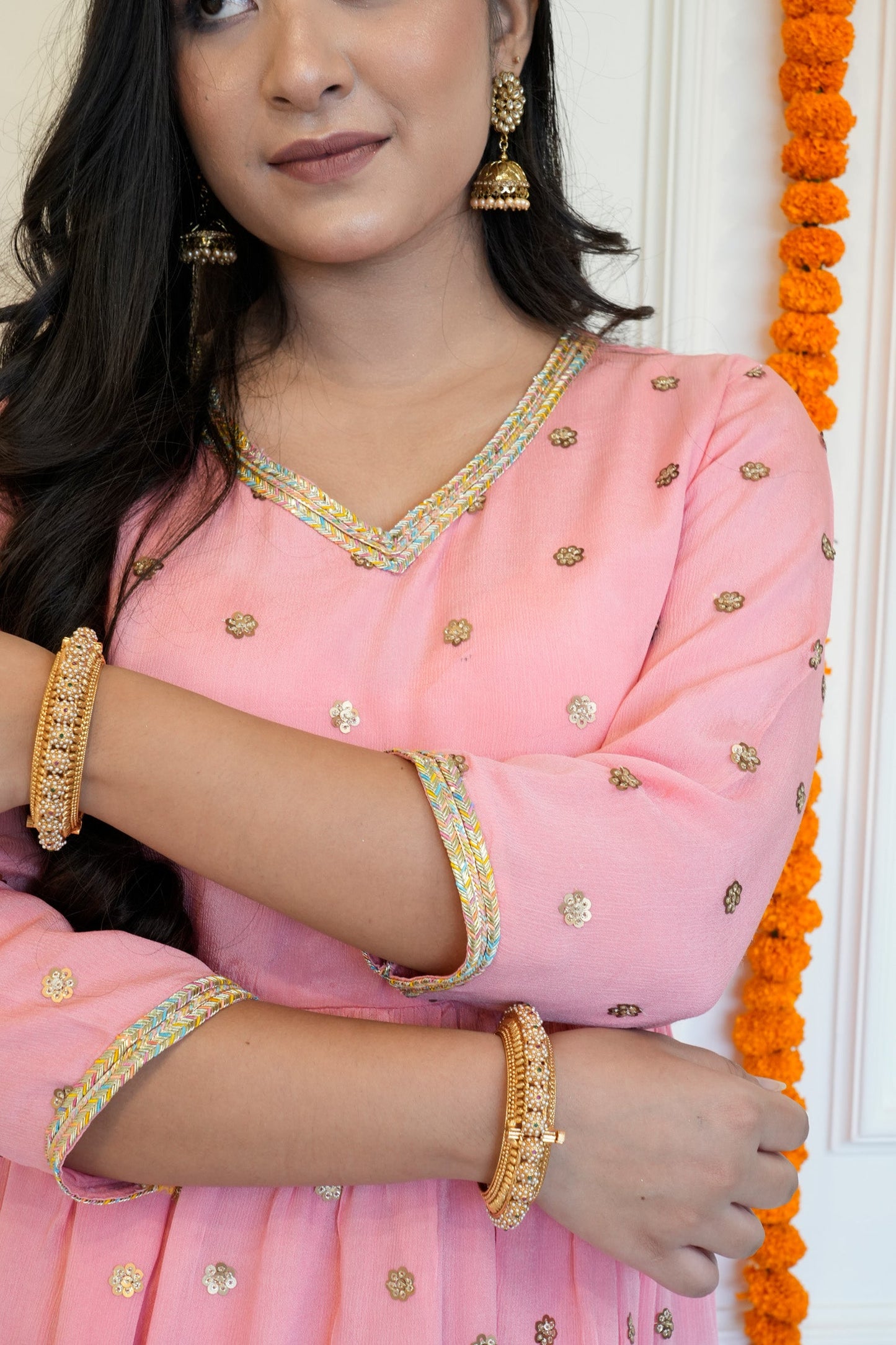 Pink Sharara Suit