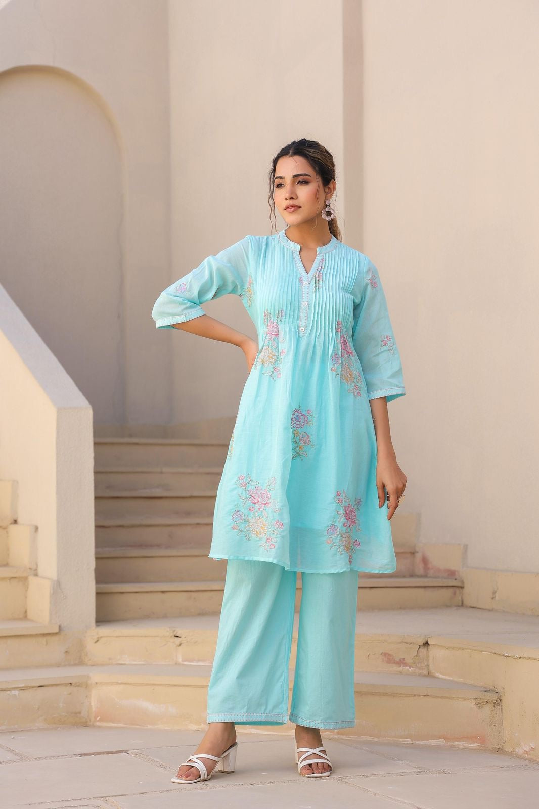 Blue Mul cotton Set