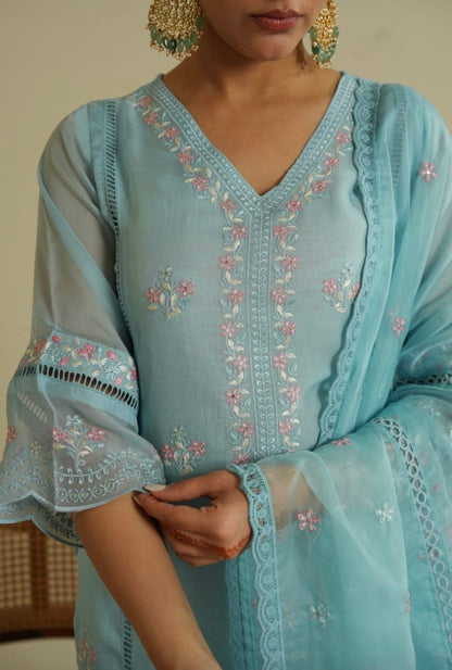Blue Embroidery set