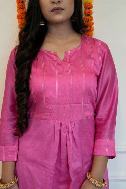 Pink Sitara Kurta Set