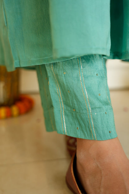 Green Sitara Kurta Set